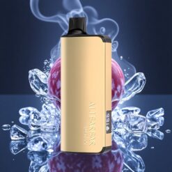 Alibarbar Ingot 9000 Puffs Vienreizējais Vape Vīnogu LED displejsus 2350mAh